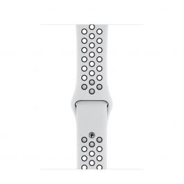 44mm Nike Sport Band - S/M & M/L - Pure Platinum/Black 